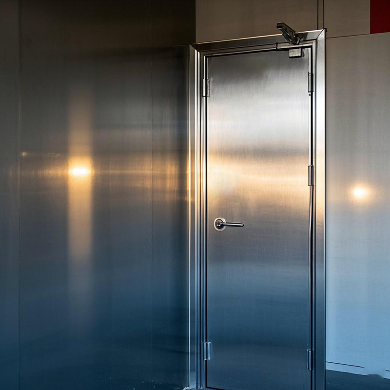 工業廠房防火門采用什么材質(圖1) 不銹鋼防火門圖片生成 (1).jpg
